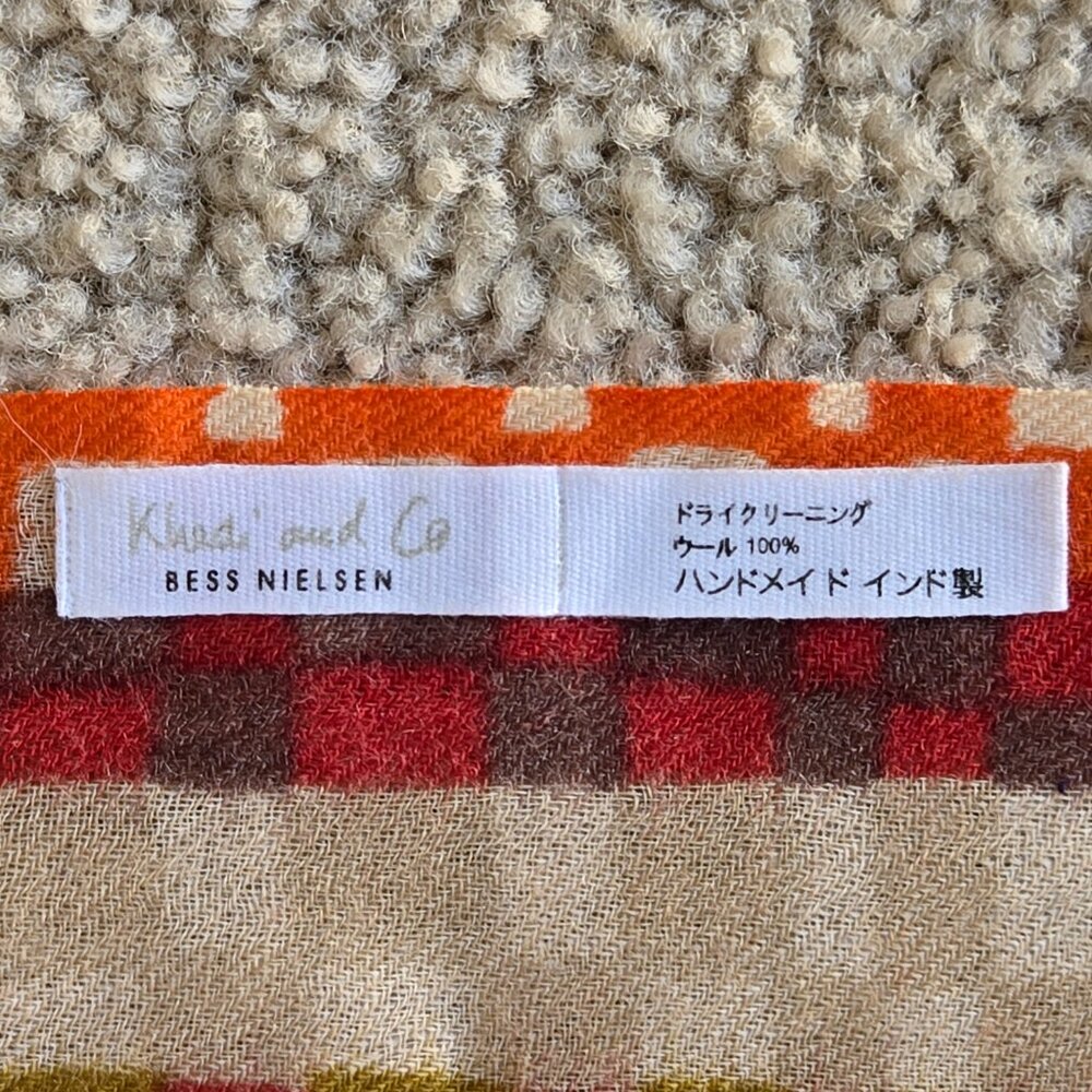 100% Wool Scarf Shawl Scandanavian Design Khadi and Co Denmark - Picture 8 of 12